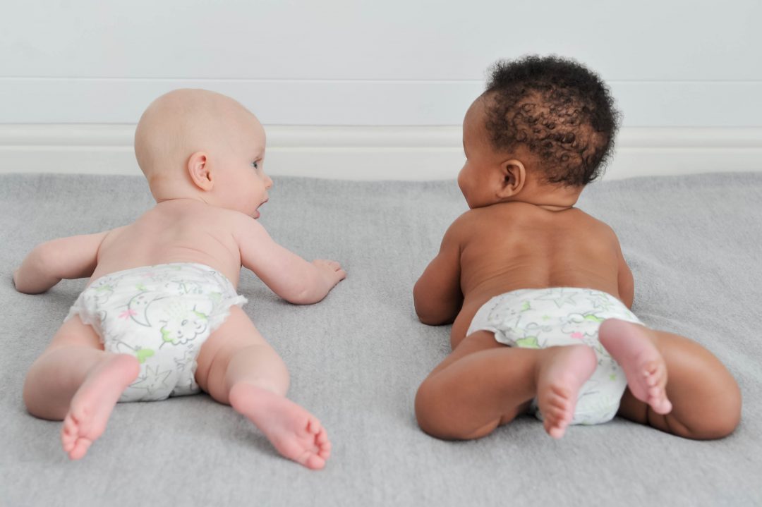 Babies in Mum & You eco nappies